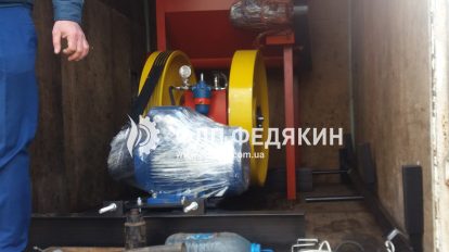 Пресс для брикетов - отгрузка - Петровское